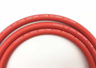 شلنگ / لوله هوای لاستیکی سطح صاف 5/16 اینچ W.P 300PSI قرمز برای گاز LPG