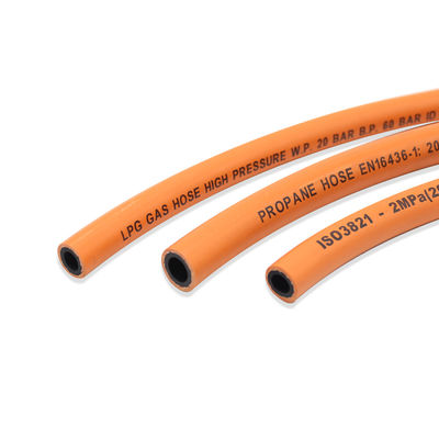 EN16436 5/16 &quot;NBR Material Orange Rubber Rubber LPG LPG لوله گازی فشار بالا