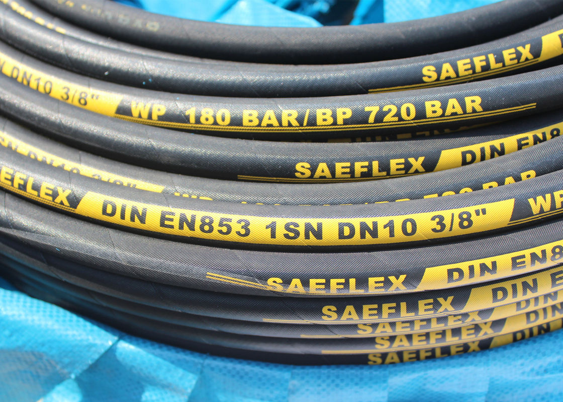 DIN EN 853 1SN شیلنگ هیدرولیک با فشار بالا DN 10 3/8 