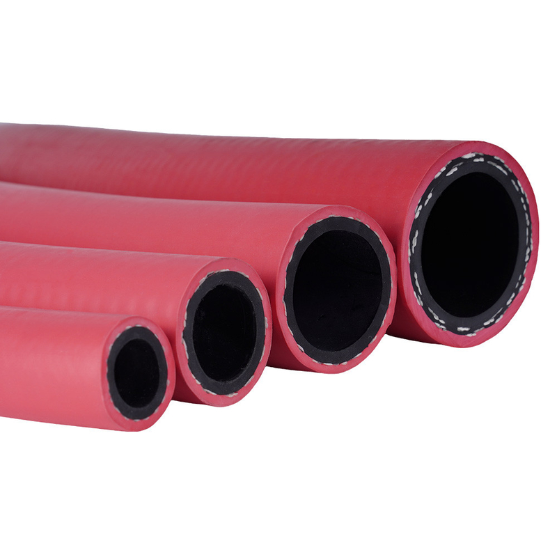 EPDM قرمز 1/2' X 50FT با NPT مرد رباط لوله هوای مونتاژ برای هوا فشرده شده