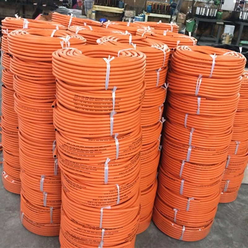 لچک دار نارنجی 50ft/100ft مقاومت در برابر پوشیدن W. P 20bar 10mm نارنجی لوله گاز LPG