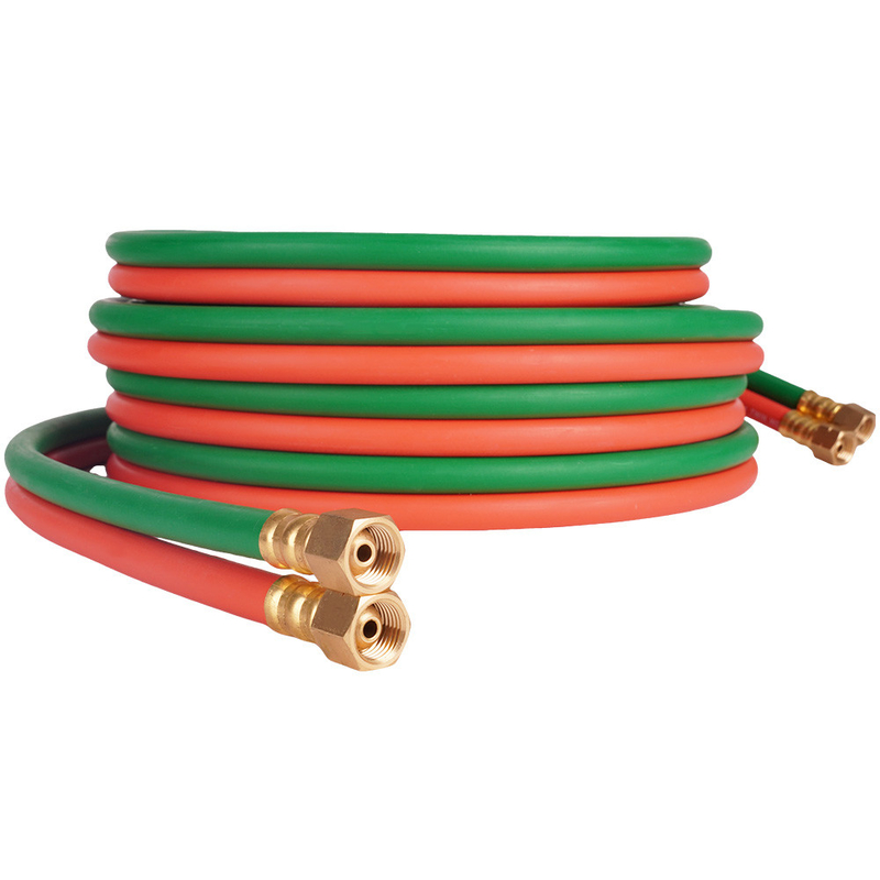 دو رنگ اکسیژن استیلن 1/4' X 100FT جوش دو لوله لاستیکی مونتاژ
