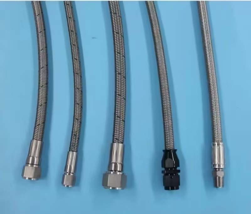 لوله PTFE با فشار بالا با یک لایه از فولاد ضد زنگ برای حمل و نقل و هیدرولیک موبایل
