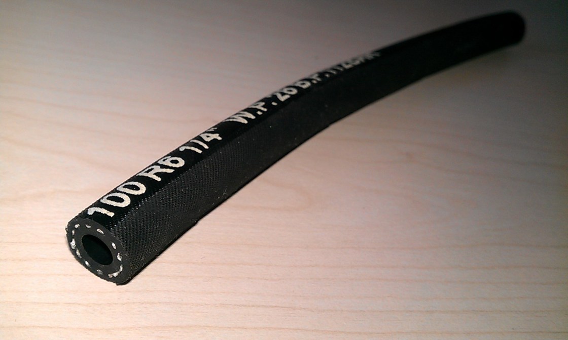 Flexible SAE 100R6 Hydraulic Oil Hose – Textile Reinforced Rubber Hose for Lubrication and Return Lines