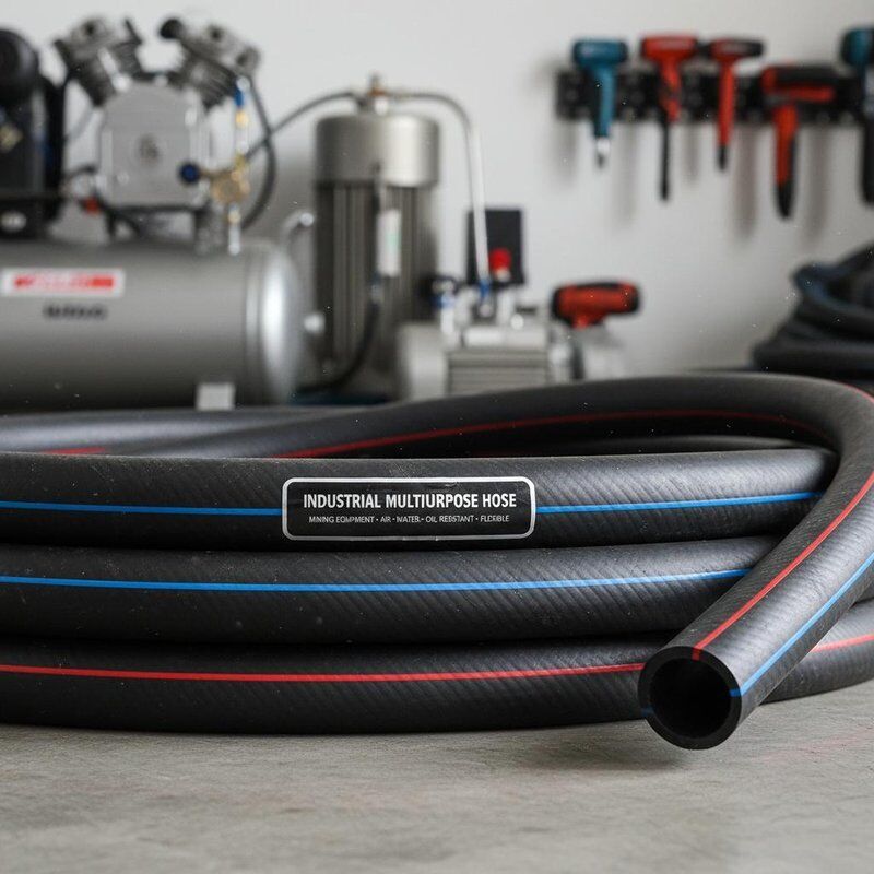 لوله لاستیکی چند منظوره صنعتی برای تجهیزات معدن با لوله نیتریل مقاوم به روغن و تقویت پارچه کششی بالا