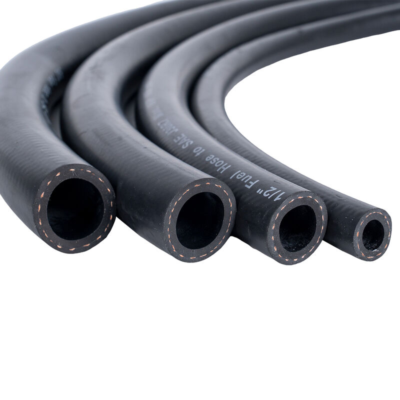 شلنگ سوخت و دیزل لاستیکی NBR مقاوم در برابر روغن 300 PSI SAEJ30R7 1/2 اینچ با الیاف بافته شده برای سیستم تامین بنزین و خودرو