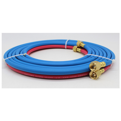 EPDM رابر اکسی / شلنگ جوش دوقلو Acet با اتصالات قرمز و آبی